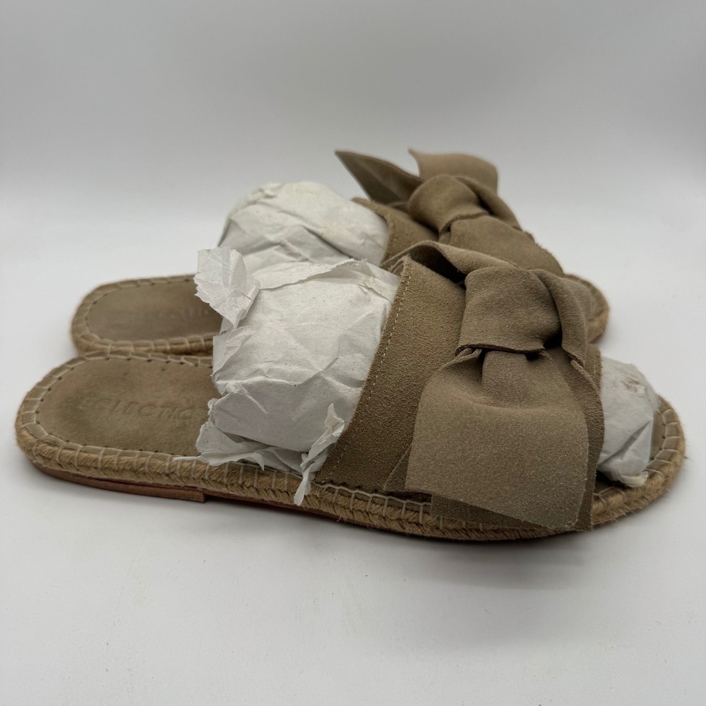 Eclectic Array Sandalia Mujer Maldiva Gamuza Nude Bow Sandal Size 8‎ Women's